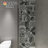 Бонге керамический кирпичный туалетный фоновый фон стена ванная комната ванная кирпич кирпич северный европейский анти -скользи на заказ водяной нож плитка пола на пол