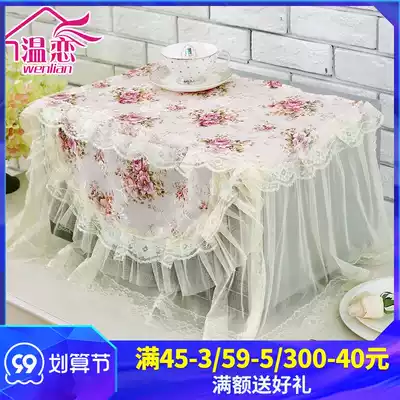 Wen love microwave oven cover refrigerator cover refrigerator cover towel microwave oven cover microwave oven dust cover lace
