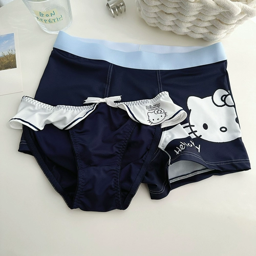 Hello Kitty, нижнее белье для влюбленных, сексуальные мультяшные милые хлопковые штаны