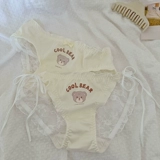 Нижнее белье для влюбленных, сексуальные демисезонные хлопковые штаны, с медвежатами