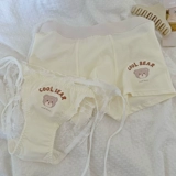 Нижнее белье для влюбленных, сексуальные демисезонные хлопковые штаны, с медвежатами