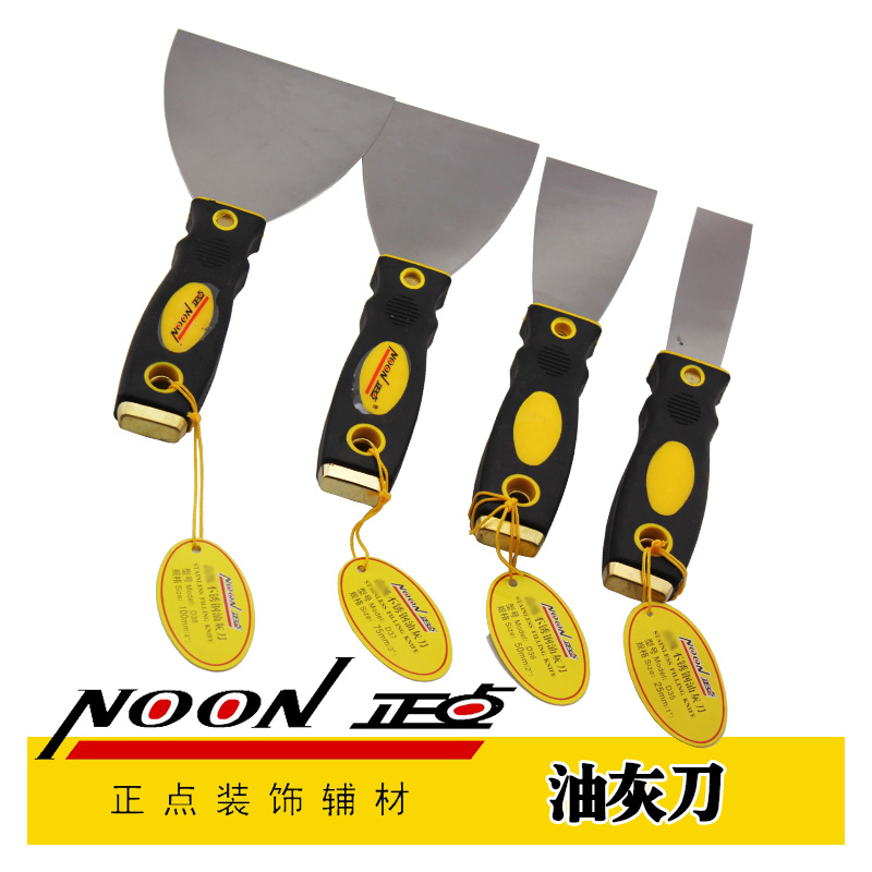 Punctuality thickened putty knife Stainless steel blade Cleaning batch soil knife Batch knife trowel scraper 4 inches