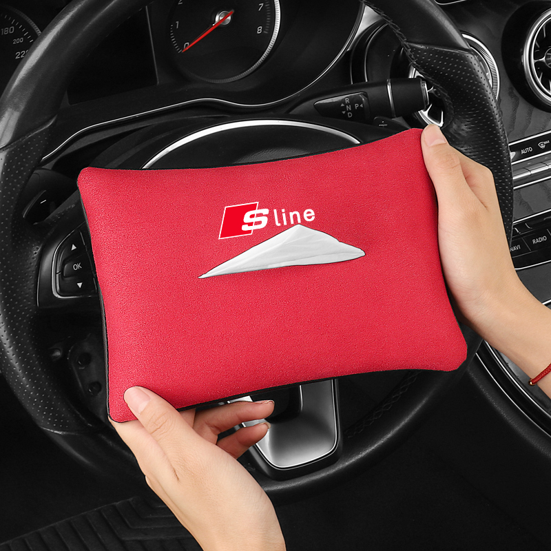 Audi Car Tissue Box A6L A4L A5 A7 Q3 Q5L Q7 Bag Tissue Pumped Tissue Bag