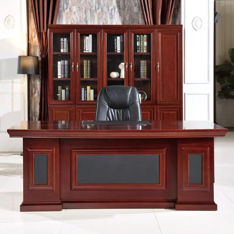 Factory direct selling paint desk solid wood executive desk boss desk executive desk supervisor desk manager desk office furniture