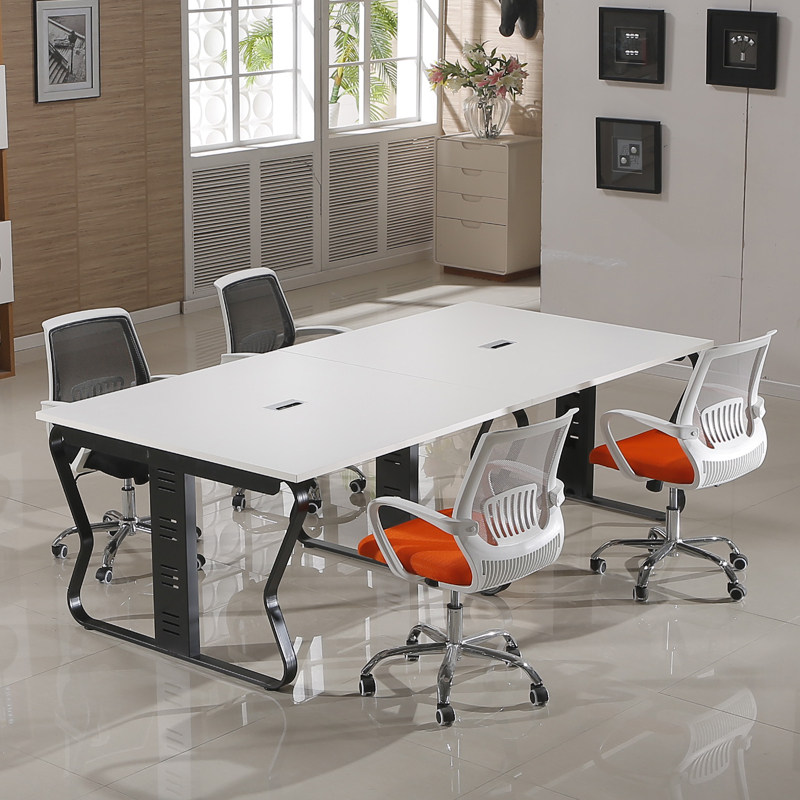 Guizhou office furniture conference table long table brief modern rectangular table staff training to negotiate table and chairs combination