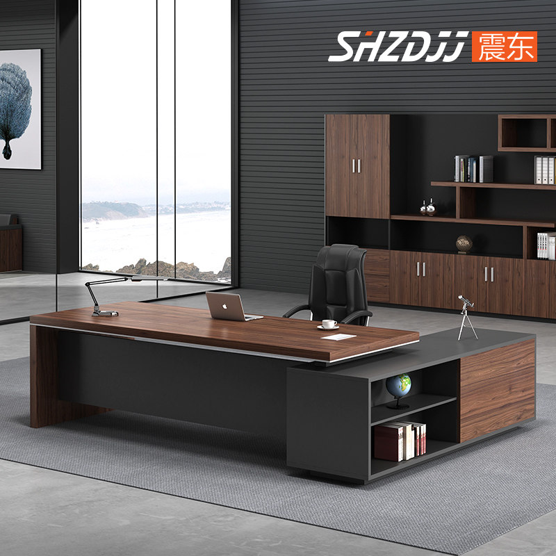 Guizhou Office Furniture Brief Modern Big Bantai Boss Table And Chairs Portfolio President Desk Manager Desk Manager Desk