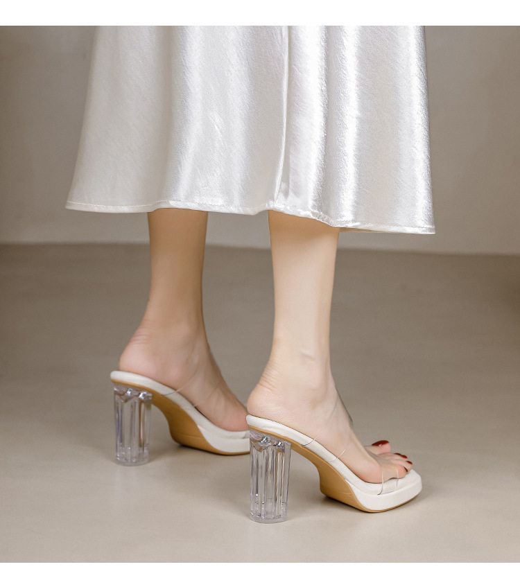 Women's Crystal High Heel Sandals For Elegant Evenings_voghion.com