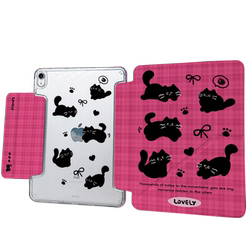 Pro11 Tablet Prosparent 12.9 Acrylic Air6 3 배 Miin 만화 2024 Cute 5/4 Shell 10.9에 적합한 전염병 고양이 태블릿 iPad 보호 사례