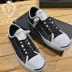 Converse Converse Jackpurcell vải thấp tương phản cắt mở nụ cười nam nữ bình thường giày 156366c giày  thể thao Plimsolls