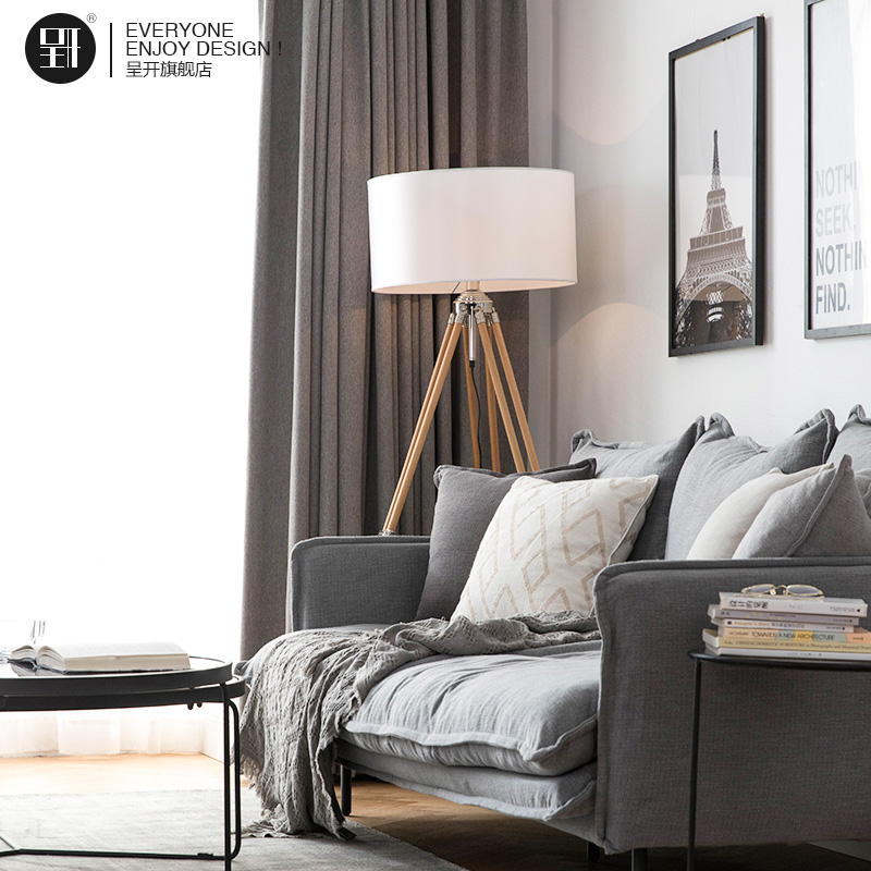 Presenting modern simple shading pure color cashmere curtains Bedroom can colour tailored installation