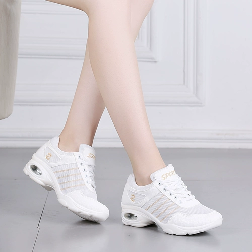 Белая обувь, танцующие туфли, коллекция 2023, мягкая подошва