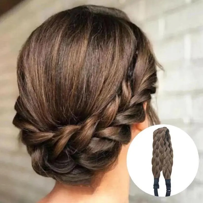 Five Strands Hair Braid Wig Fashion Fresh Retro Braids Bohemian Hair Stirrup Hair Braid Hair Braid Hair Hand Braiding-Taobao