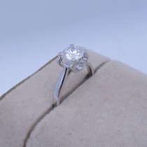 1 01 karat FG color SI clarity EX cut natural diamonds nv jie ba jian ba xin shaper section 18K gold diamond ring
