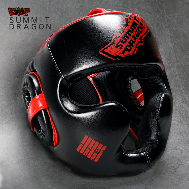summitdragon boxing helmet Taekwondo protector head protector Adult children sanda Muay Thai training helmet