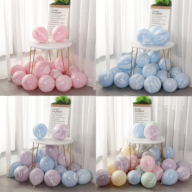 Colorful cloud agate balloon creative birthday party Qixi Festival confession wedding decoration dream scene layout supplies