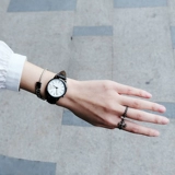 Модные мужские часы для отдыха подходит для мужчин и женщин, водонепроницаемые ультратонкие кварцевые женские часы для влюбленных, в корейском стиле, простой и элегантный дизайн