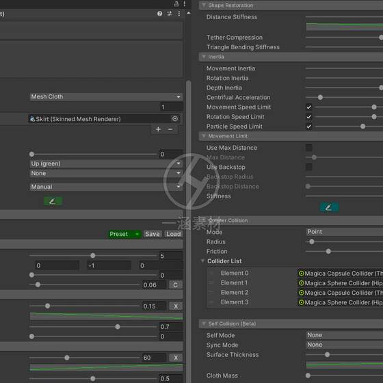 Unity Clothing Dynamic Cloth Simulation Physics System Tool 2.9.0 Magica Cloth 2
