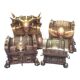 Unity3D Hand-Drawn Treasure Chest Model with Animation and Internal Gold Coins Treasure Chest Set