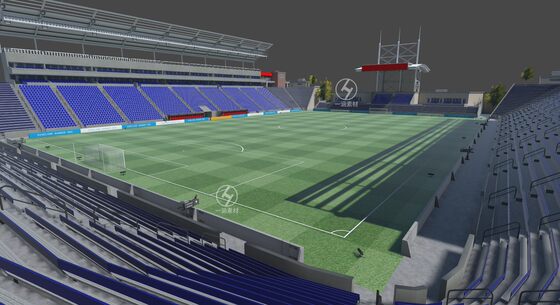 Unity3D Large-Scale Football Stadium Sports Venue Scene Model Football Pack