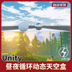 Unity3D Day and Night Cycle Dynamic Skybox Shader Cartoon Day and Night Vr Urp