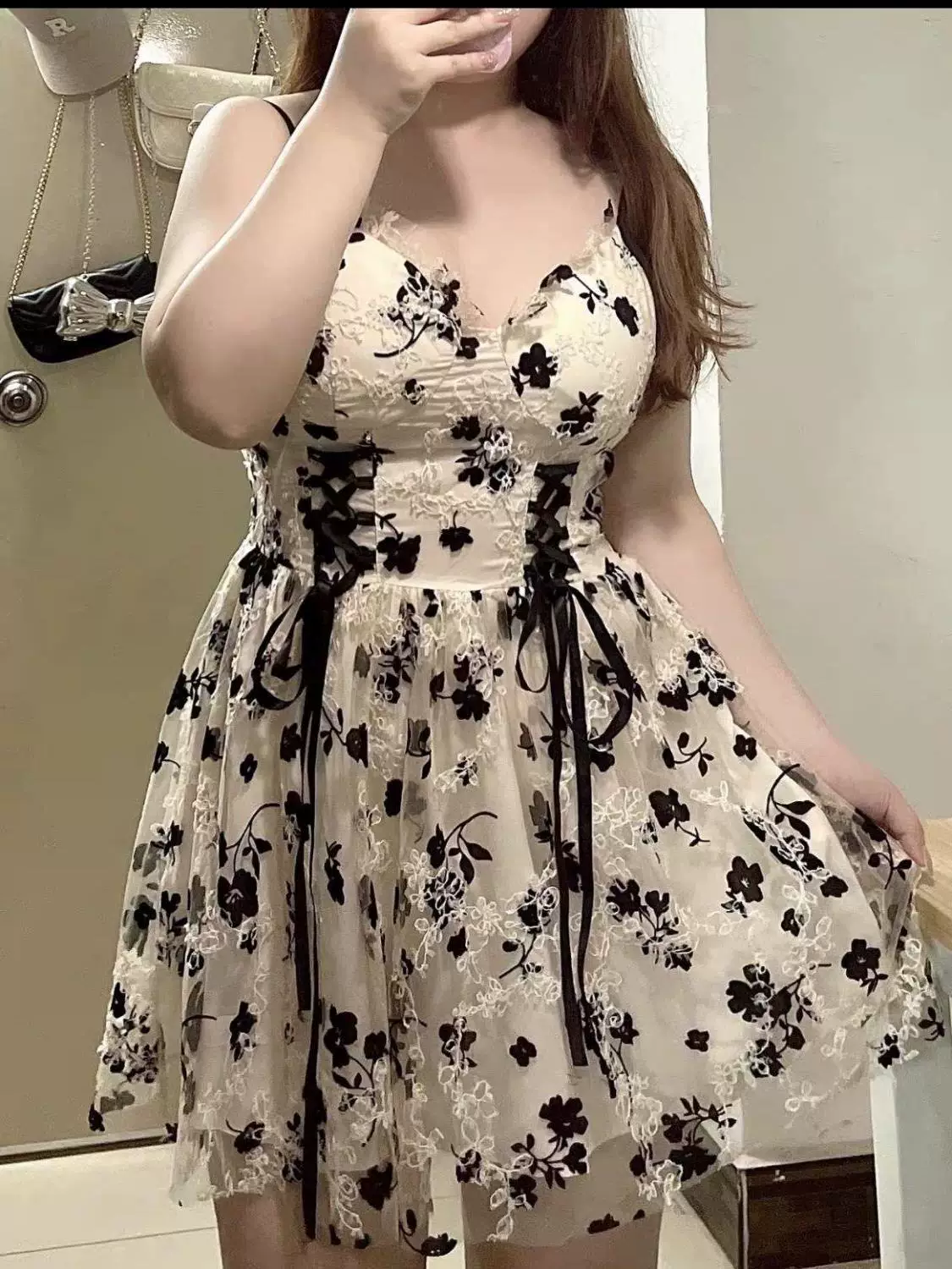 Летний кружевной пояс, подтяжки, брендовый slips dress, плюс размер, цветочек