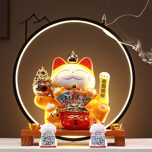 Shake Hand Fuck Cat Disploy Creative Open Gift Practical Store Store Collection Silver Collection Тайвань QR -код неожиданный