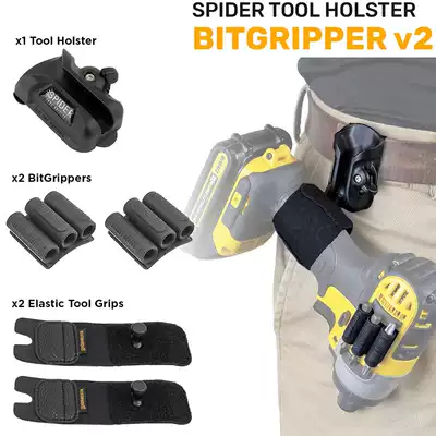 SPIDER HOLSTER tarantula power tools waist quick hanging DUAL Tool Kit set 5 pieces
