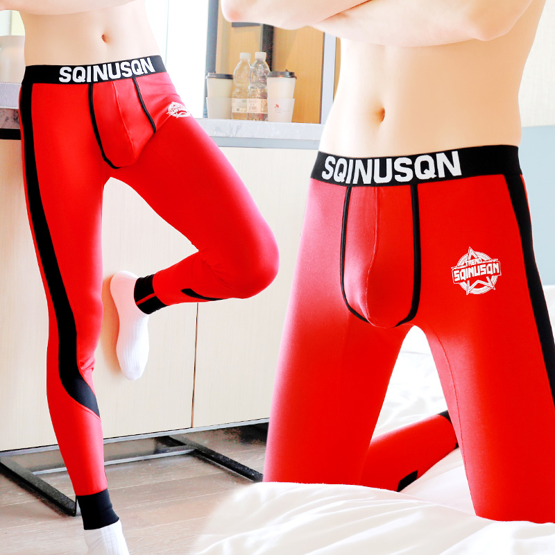 This Life Year Big Red Men's Sanitary Pants Trendy Personality Bull Year Red Warm Pants Men Youth Hong Transport Sanitary Pants Internal Lap Pants