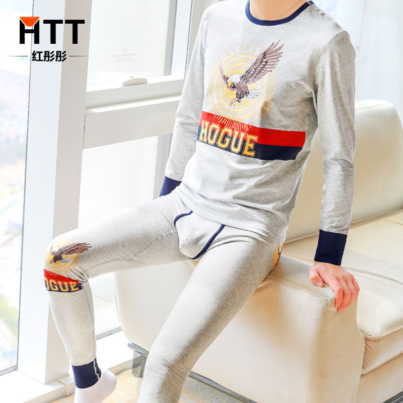 Bottom Autumn Trousers Men's Self-suited Sanitary Pants Youth Sports Winter Cotton Heat Clothes