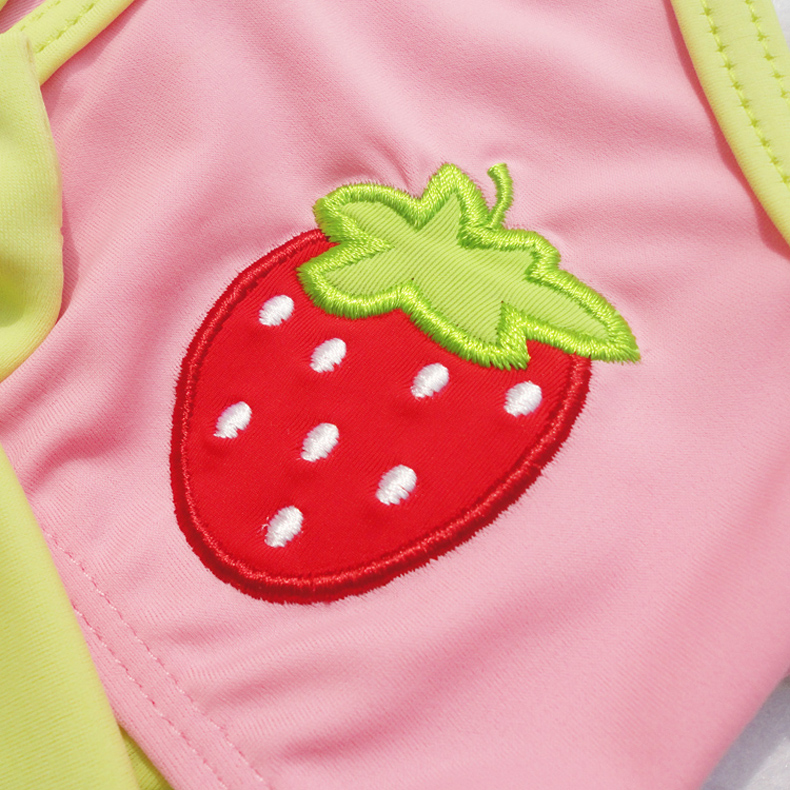 Golden Fruit Yiyi Kids Bikini Ba mảnh cho trẻ em Bộ đồ bơi chia mũ bơi Bộ đồ bơi cho bé gái đồ bơi bé trai