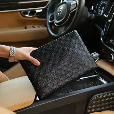 Hong Kong I TGREG Europe, America and the United States men's business clutch large capacity plaid bag casual men's bag handbag