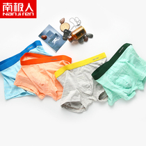 Antarctic man underwear mens boxer shorts Youth solid color mens boxer briefs Cotton fabric mid-waist four-corner shorts head
