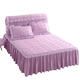 Bedspread giường váy một mảnh rắn trượt bông xù ren 1.2 / 1.5m1.8 m giường bảo vệ - Váy Petti