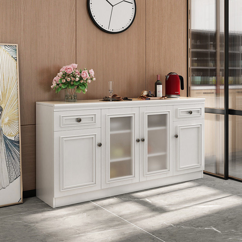 Dining cabinet modern minimalist living room wine cabinet multi-functional household dish cabinet white one against the wall large-capacity storage cabinet