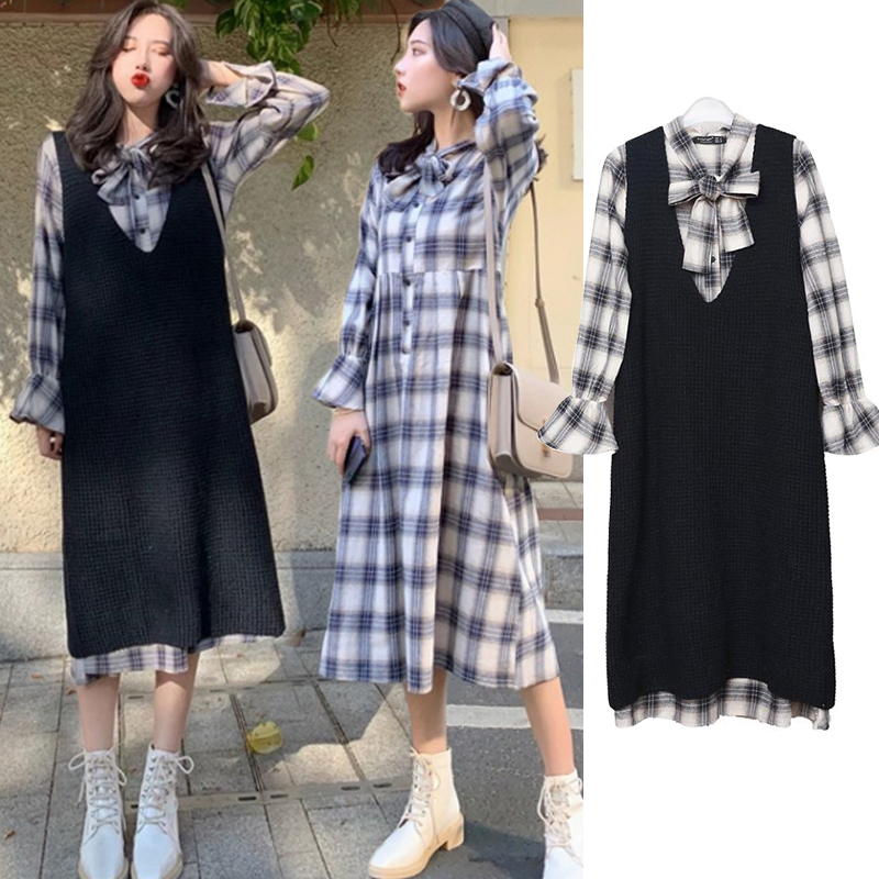 Maternity autumn suit out fashion small man skirt net red new spring maternity dress spring and autumn