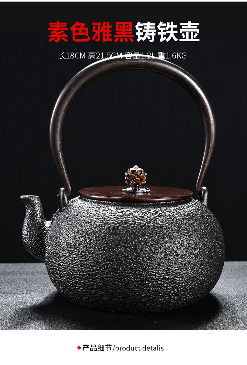 Beauty cabinet iron pot of boiled tea machine manual cast iron teapot home tea boiled tea stove'm imitation Japan electric TaoLu suits for