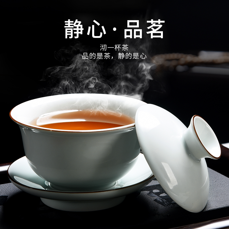 Beauty cabinet without air hole, double the not hot tureen heat insulation bowl cups tea household ceramics kung fu tea cup