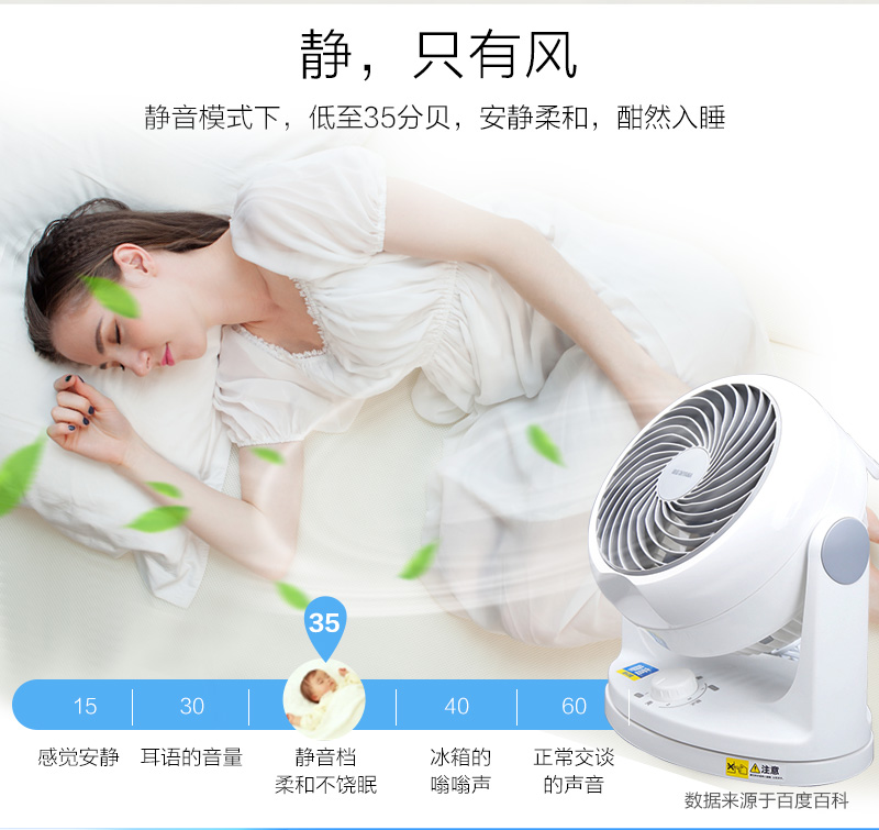 Alice IRIS quạt lưu thông không khí nhà yên tĩnh tiết kiệm quạt quạt máy tính để bàn mini lắc đầu quạt nhỏ - Quạt điện quạt đứng