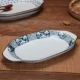 12 -INCH TWIN -EAR FISH PLATE синий цвет