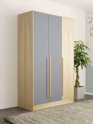 Nordic modern children's wardrobe small apartment simple assembly two two three four door youth bedroom storage large wardrobe