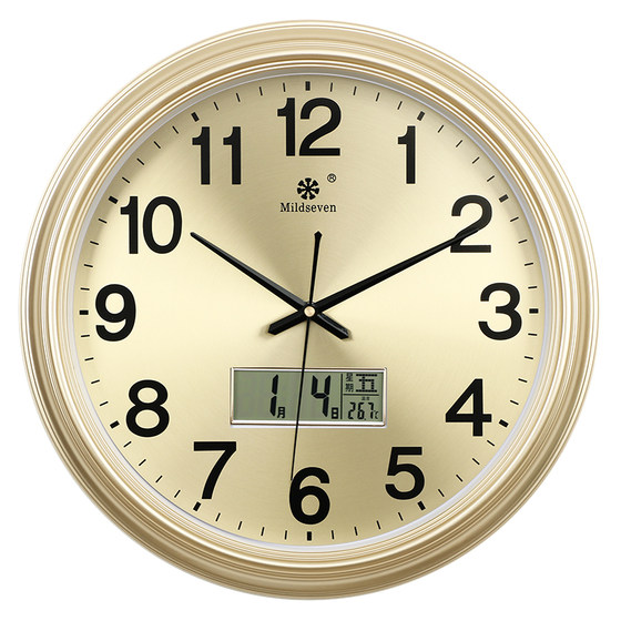 Seven Kings Star Clock Wall Clock Living Room Clock European Style Silent Scanning Quartz Clock Wall-Mounted Nordic Fashion Home Use