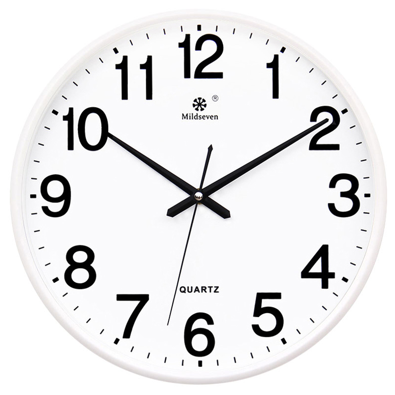 Seven Kings Living Room Bedroom Wall Clock Clock Quartz Clock Simple Korean Version Fashion Mute Movement Wall Clock