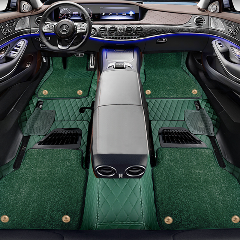 360 aviation soft package foot pad Mercedes E300l GLC300L C200L GLS450 GLE leather full surround