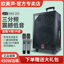 European and American sound 263 square dance audio outdoor speaker K song performance rod high-power mobile Bluetooth three-way