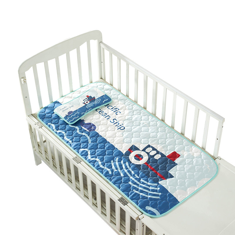 Baby mat Summer kindergarten nap special baby children latex mat Breathable sweat-absorbing ice silk bed mat