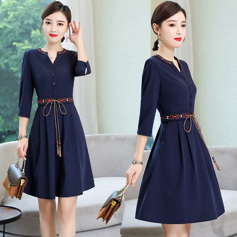 Spring temperament, waist and thin, royal sister, gentle, light and familiar, small goddess, fan chiffon dress children