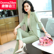 Professional Dress Suit Woman 2022 Spring Summer New Lady Fashion Temperament Lady Foreign Air Trendy Little Suit Two Sets