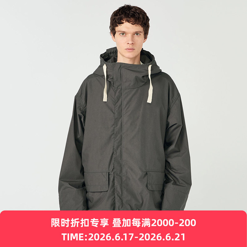Nanamica Hooded Deck Jacket Men's and Women's Functional Fabric Loose-Fitting Hooded Jacket Nanamica Hooded Deck Jacket Men's and Women's Functional Fabric Loose-Fitting Hooded Jacket