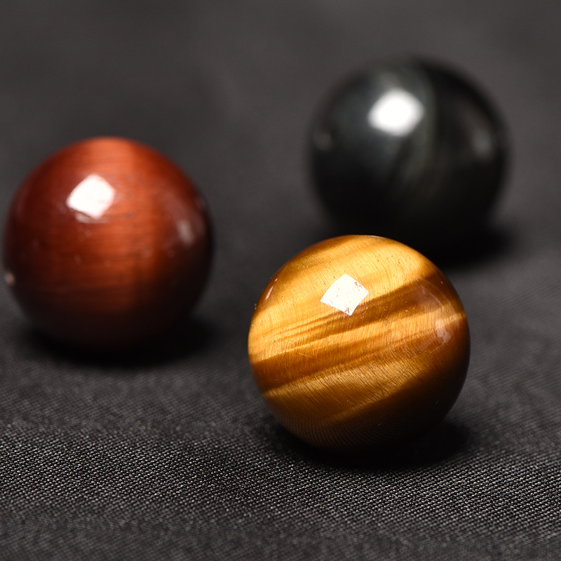 Tiger Eye Stone Round Beads Loose Beads Tiger Eye Stone Red Tiger Eye Blue Tiger Eye Yellow Tiger Eye Bracelet Bracelet DIY Accessories Matching Beads