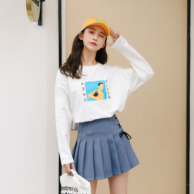 【马登尼】长袖T百搭显瘦打底衫